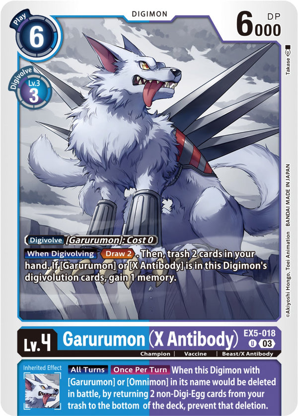 Garurumon (X Antibody) [EX5-018] [Animal Colosseum] - Digimon