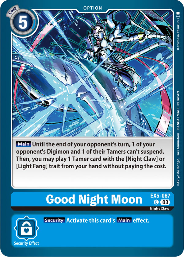 Good Night Moon [EX5-067] [Animal Colosseum] - Digimon