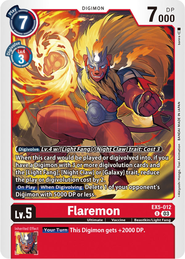 Flaremon [EX5-012] [Animal Colosseum] - Digimon