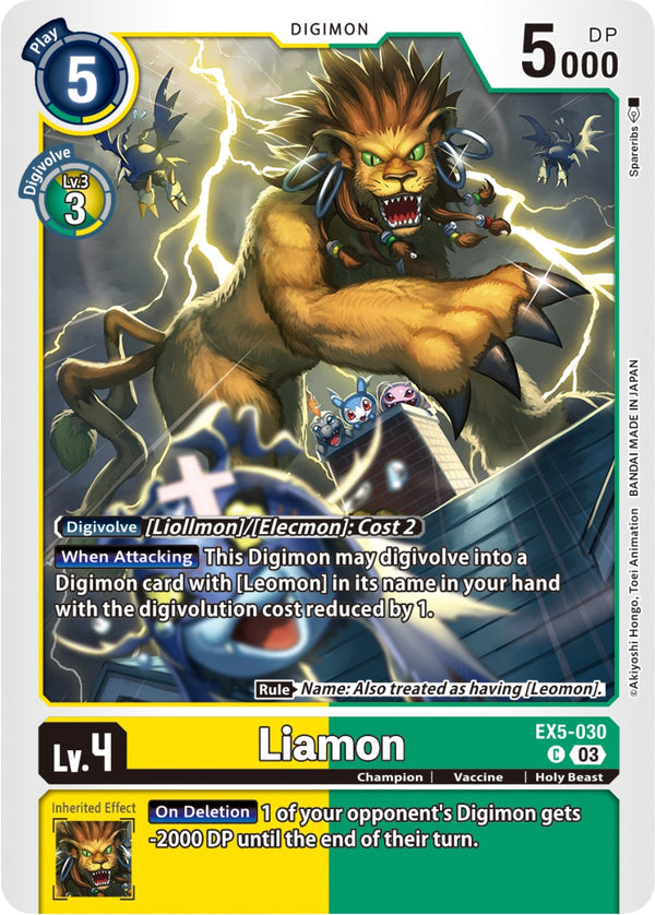 Liamon [EX5-030] [Animal Colosseum] - Digimon