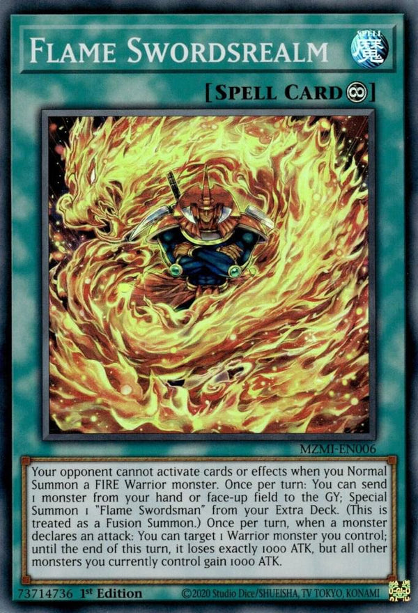 Flame Swordsrealm (MZMI-EN006) [Super Rare] - Yu-Gi-Oh!