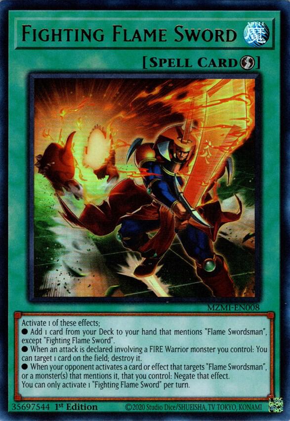 Fighting Flame Sword (MZMI-EN008) [Ultra Rare] - Yu-Gi-Oh!