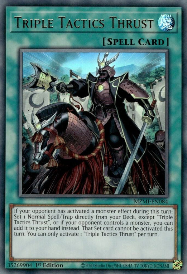 Triple Tactics Thrust (MZMI-EN084) [Ultra Rare] - Yu-Gi-Oh!