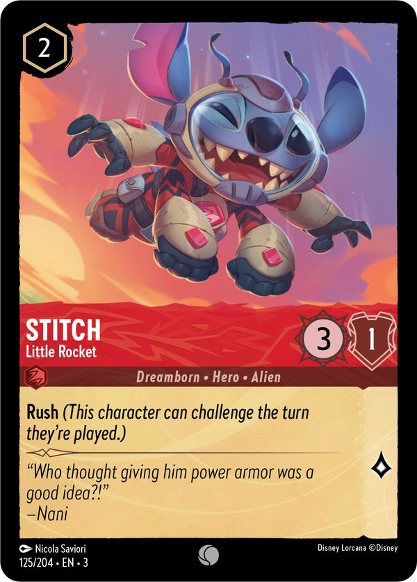 Stitch - Little Rocket (125/204) [Into the Inklands] - Disney