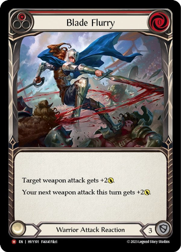 Blade Flurry [HVY101] (Heavy Hitters)  Rainbow Foil - Flesh And Blood