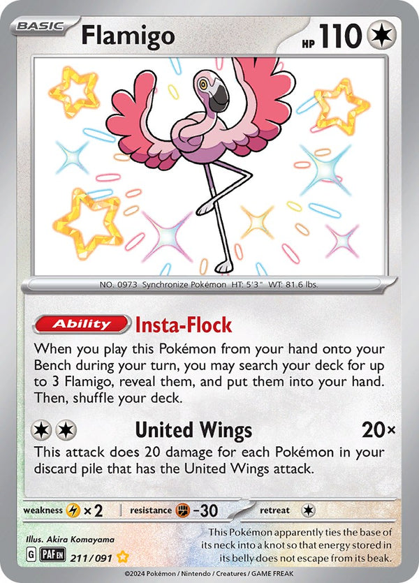Flamigo (211/091) [Scarlet & Violet: Paldean Fates] - Pokémon