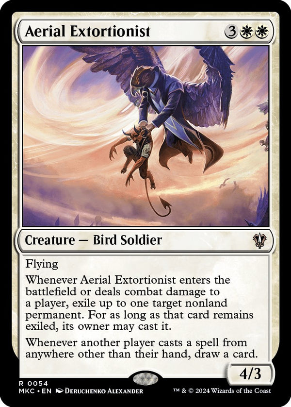 Aerial Extortionist [Murders at Karlov Manor Commander] - Magic: The Gathering