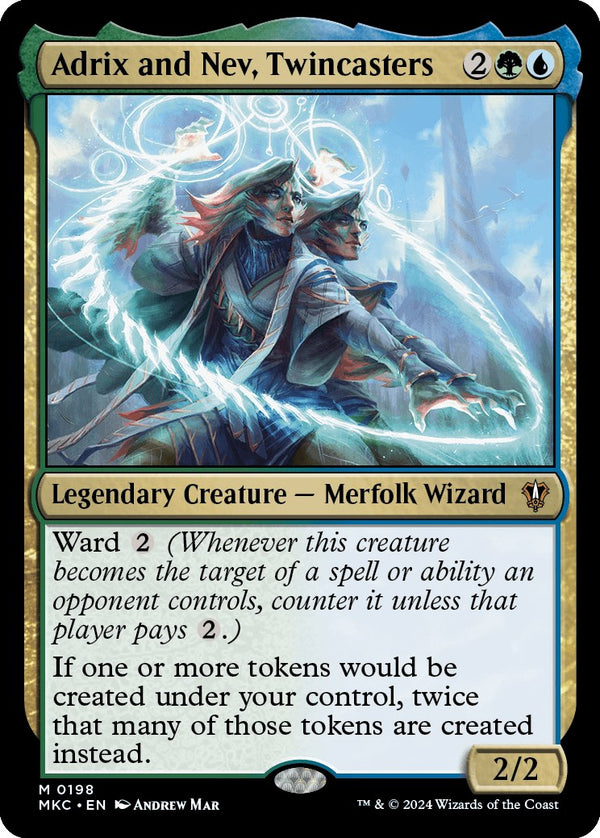 Adrix and Nev, Twincasters [Murders at Karlov Manor Commander] - Magic: The Gathering