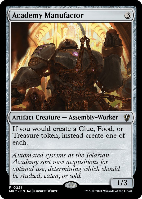Academy Manufactor [Murders at Karlov Manor Commander] - Magic: The Gathering