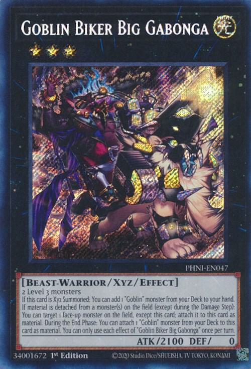 Goblin Biker Big Gabonga (PHNI-EN047) [Secret Rare] - Yu-Gi-Oh!