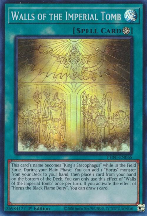 Walls of the Imperial Tomb (PHNI-EN065) [Super Rare] - Yu-Gi-Oh!