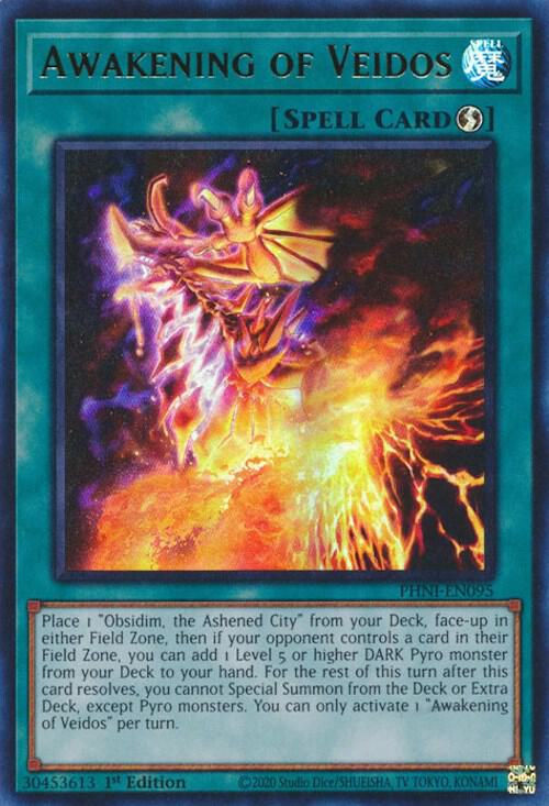 Awakening of Veidos (PHNI-EN095) [Ultra Rare] - Yu-Gi-Oh!
