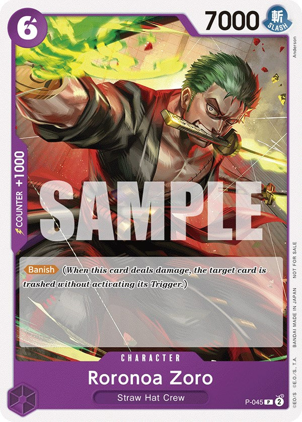 Roronoa Zoro (OP-06 Pre-Release Tournament) [Participant] [One Piece Promotion Cards] - Bandai