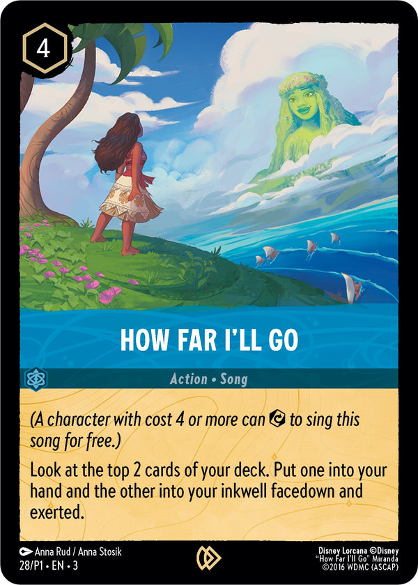 How Far I'll Go (28) [Promo Cards] - Disney