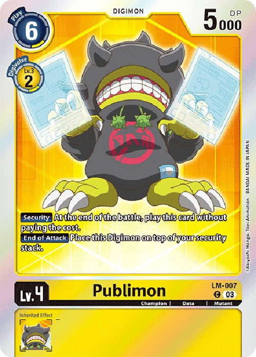Publimon [LM-007] (English Exclusive) [Exceed Apocalypse] - Digimon