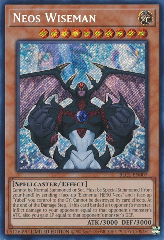 Neos Wiseman (BLC1-EN007) [Secret Rare] - Yu-Gi-Oh!