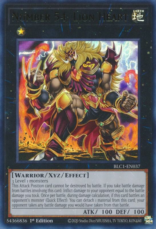 Number 54: Lion Heart (BLC1-EN037) [Ultra Rare] - Yu-Gi-Oh!
