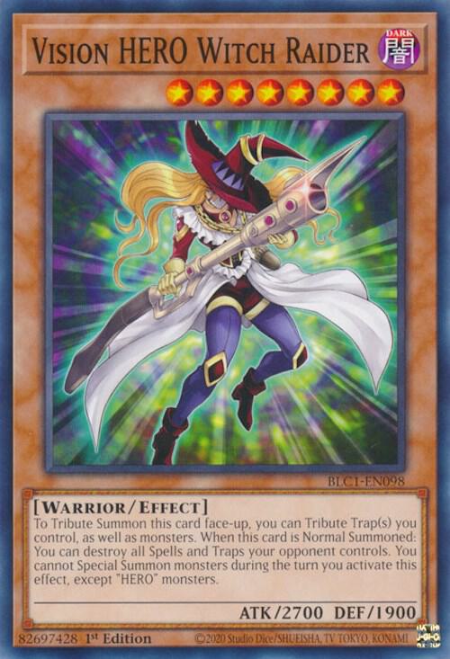 Vision HERO Witch Raider (BLC1-EN098) [Common] - Yu-Gi-Oh!