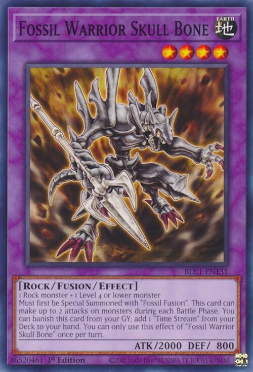 Fossil Warrior Skull Bone (BLC1-EN131) [Common] - Yu-Gi-Oh!