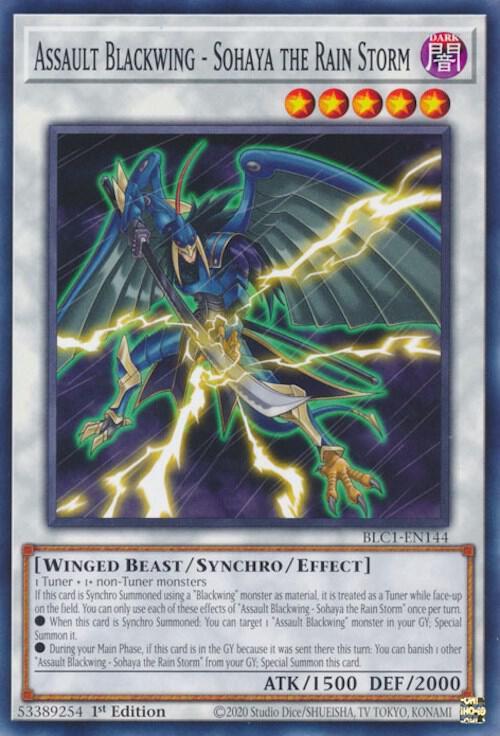 Assault Blackwing - Sohaya the Rain Storm (BLC1-EN144) [Common] - Yu-Gi-Oh!