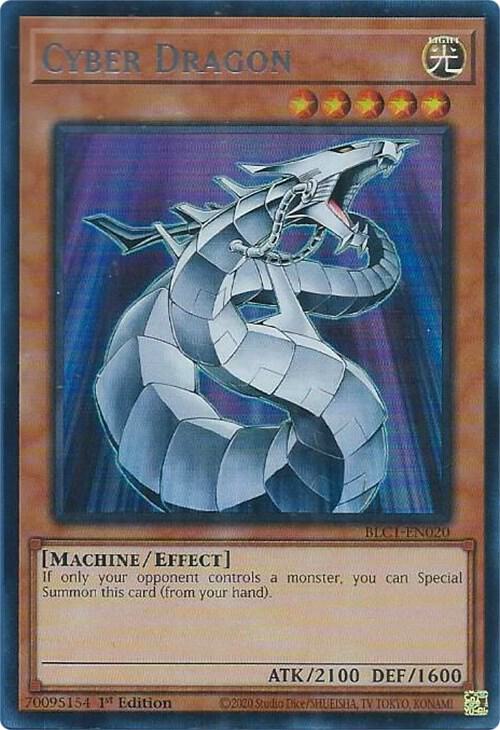 Cyber Dragon (Silver) (BLC1-EN020) [Ultra Rare] - Yu-Gi-Oh!