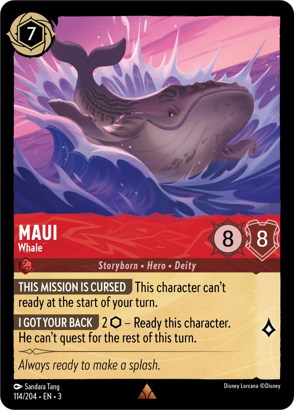 Maui - Whale (114//204) [Into the Inklands] - Disney