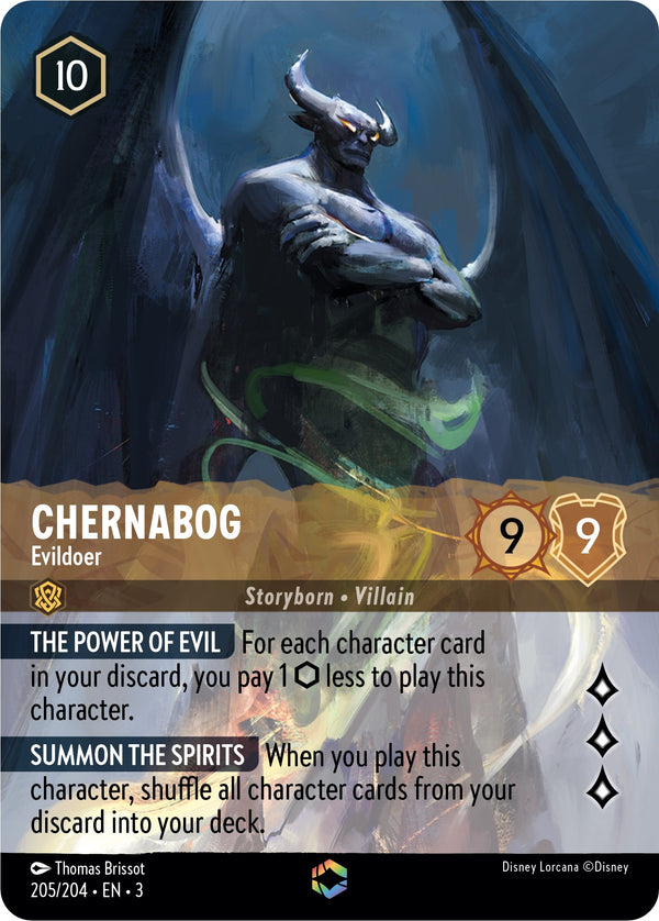 Chernabog - Evildoer (Alternate Art) (205/204) [Into the Inklands] - Disney