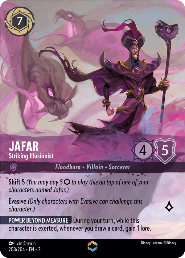Jafar - Striking Illusionist (Alternate Art) (208/204) [Into the Inklands] - Disney