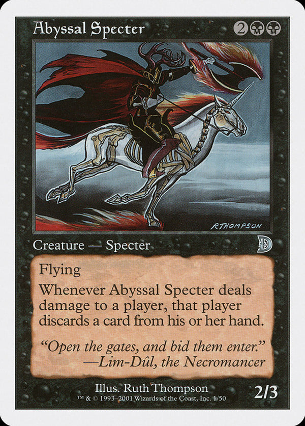 Abyssal Specter [Deckmasters] - Magic: The Gathering