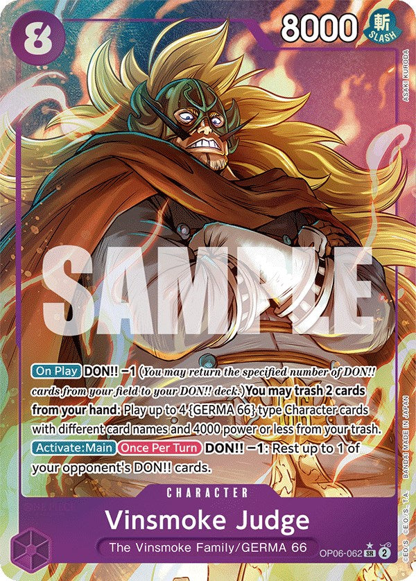 Vinsmoke Judge (Alternate Art) [Wings of the Captain] - Bandai