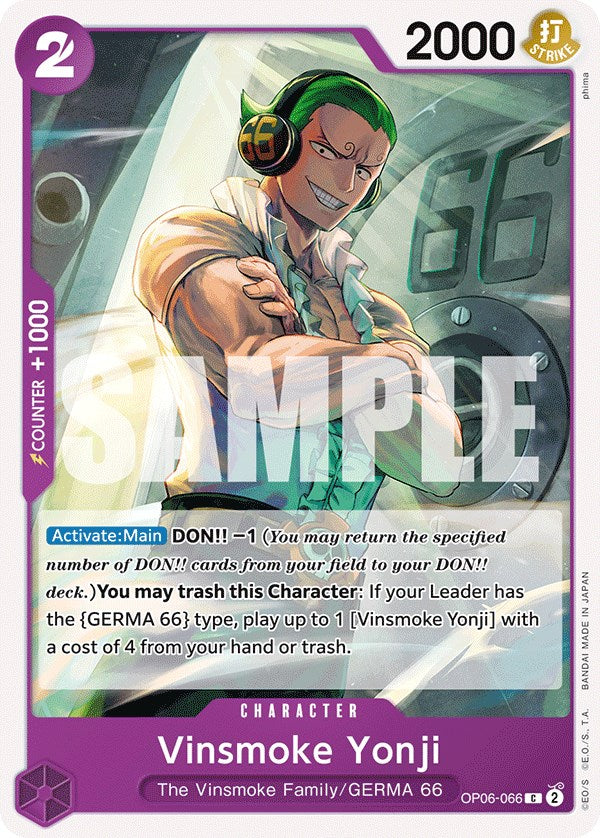 Vinsmoke Yonji [Wings of the Captain] - Bandai