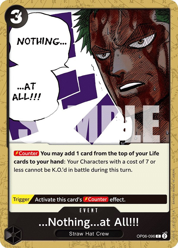 ...Nothing...at All!!! [Wings of the Captain] - Bandai