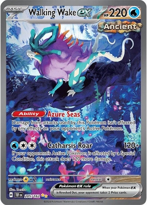 Walking Wake ex (205/162) [Scarlet & Violet: Temporal Forces] - Pokémon