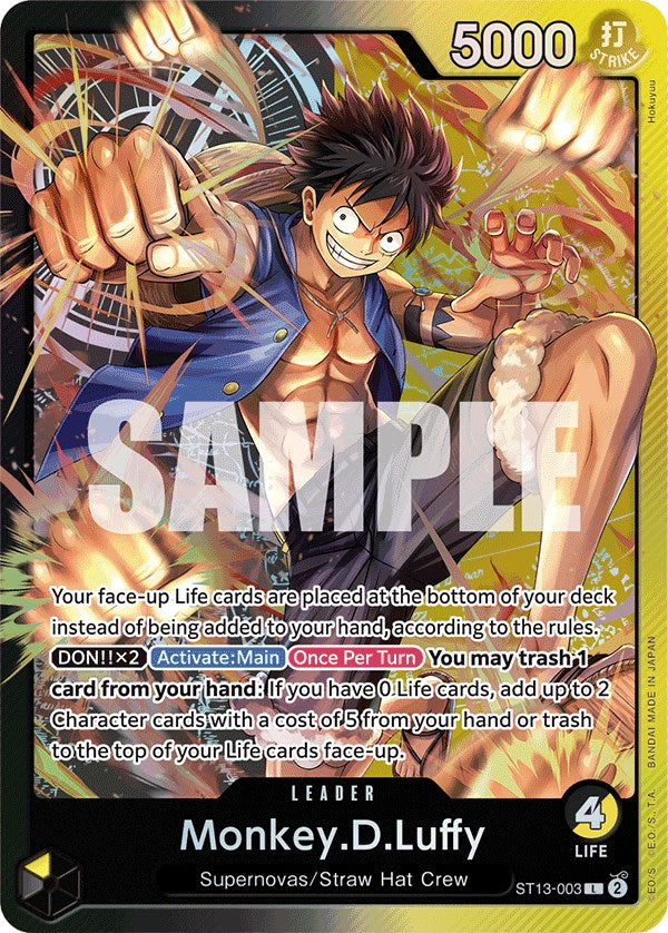 Monkey.D.Luffy [Ultra Deck: The Three Brothers] - Bandai