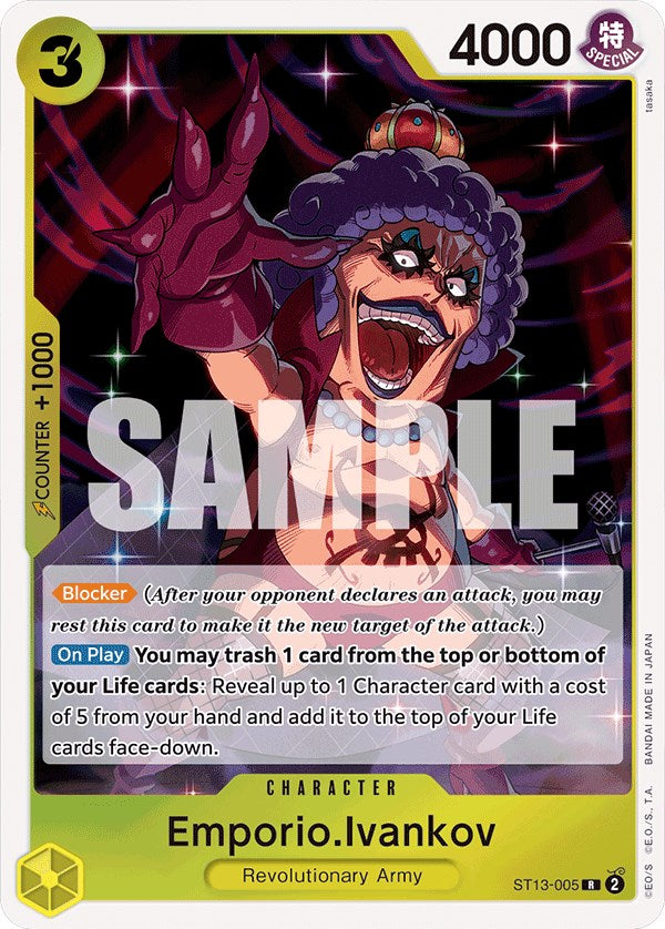 Emporio.Ivankov [Ultra Deck: The Three Brothers] - Bandai