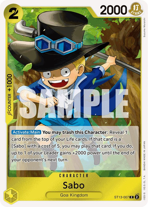 Sabo [Ultra Deck: The Three Brothers] - Bandai