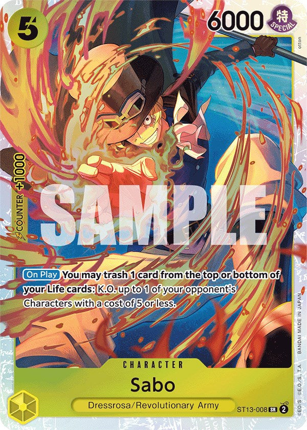 Sabo [Ultra Deck: The Three Brothers] - Bandai