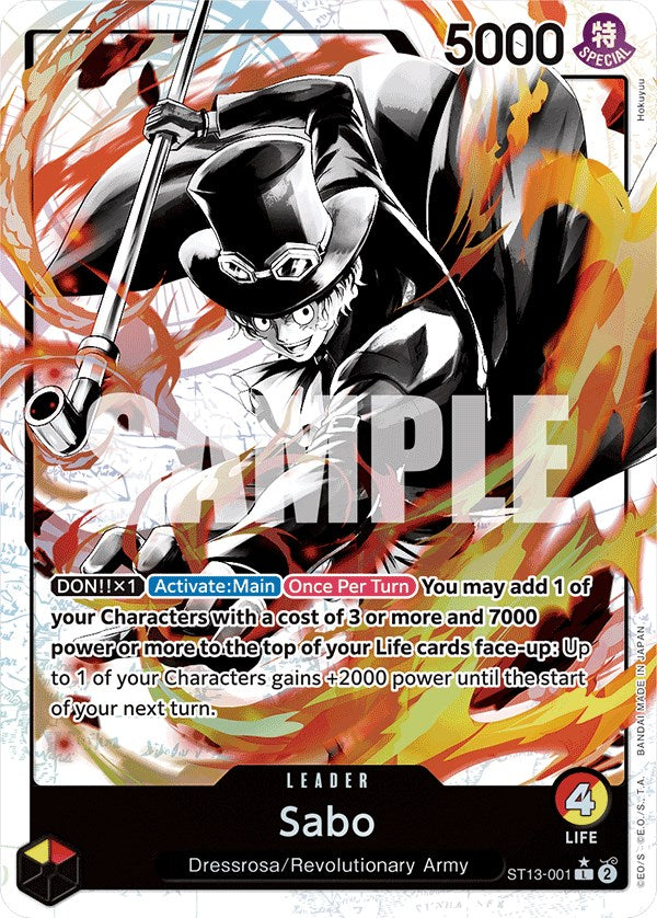 Sabo (Parallel) [Ultra Deck: The Three Brothers] - Bandai