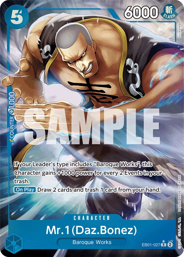 Mr. 1 (Daz.Bonez) (Alternate Art) [Extra Booster: Memorial Collection] - Bandai