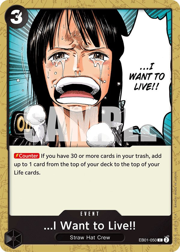 ...I Want to Live!! [Extra Booster: Memorial Collection] - Bandai