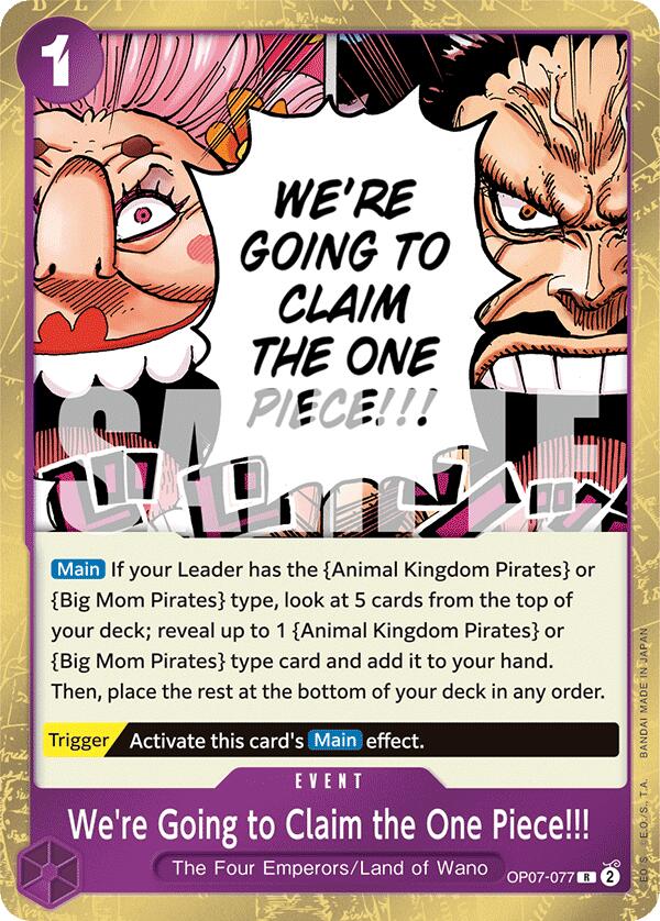 We're Going to Claim the One Piece!!! [500 Years in the Future] - Bandai