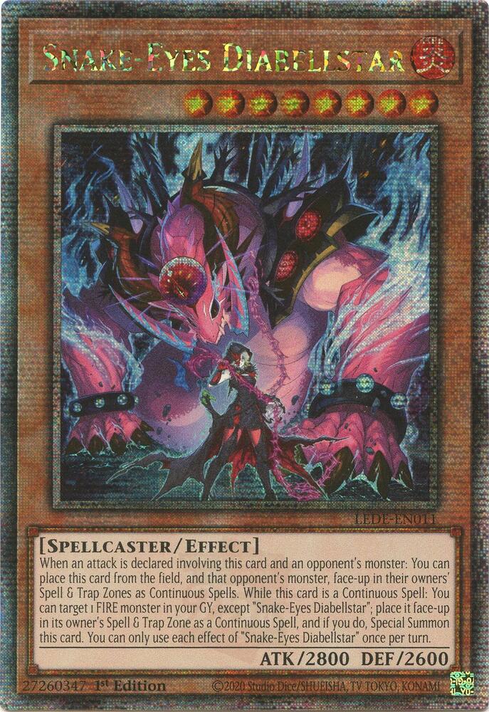 Snake-Eyes Diabellstar (Quarter Century Secret Rare)