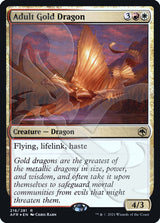 Adult Gold Dragon (Ampersand Promo) [Dungeons & Dragons: Adventures in the Forgotten Realms Promos] - Magic: The Gathering