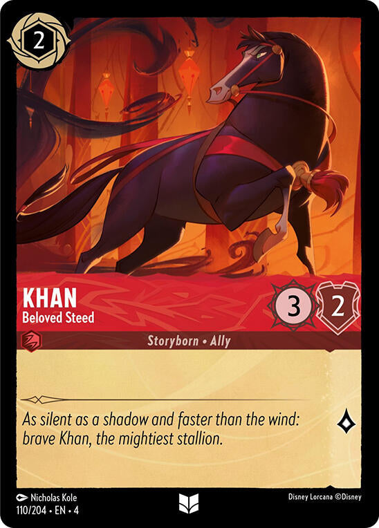 Khan - Beloved Steed (110/204) [Ursula's Return] - Disney