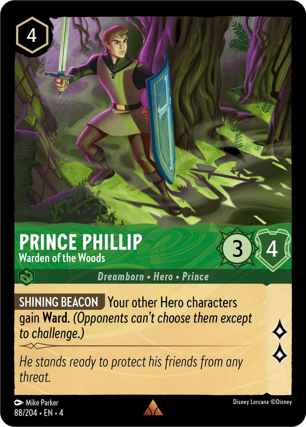 Prince Phillip - Warden of the Woods (88/204) [Ursula's Return] - Disney