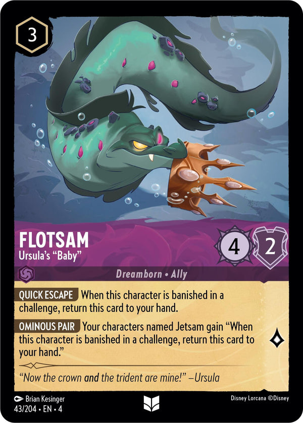 Flotsam - Ursula's "Baby" (43/204) [Ursula's Return] - Disney