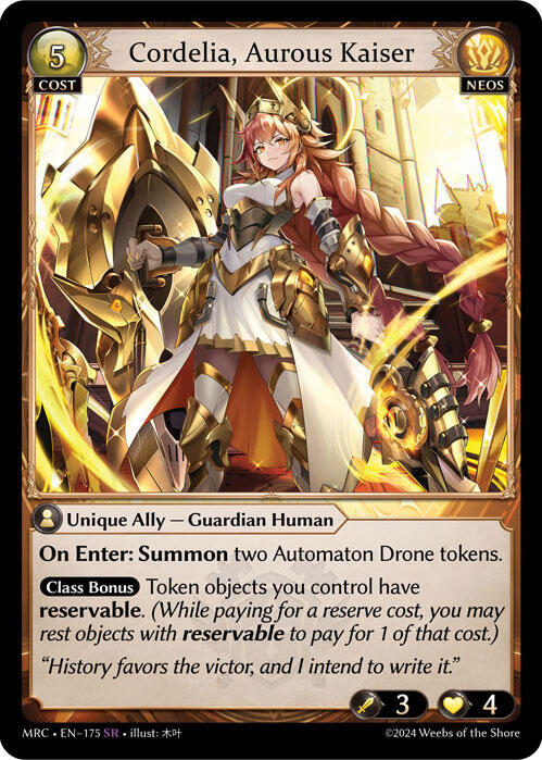 Cordelia, Aurous Kaiser