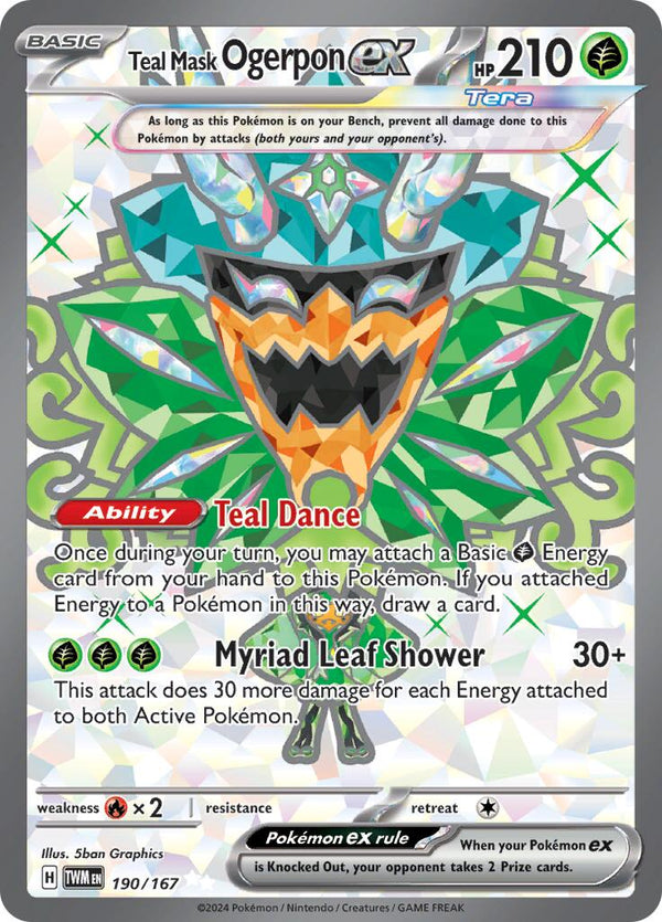 Teal Mask Ogerpon ex (190/167) [Scarlet & Violet: Twilight Masquerade] - Pokémon