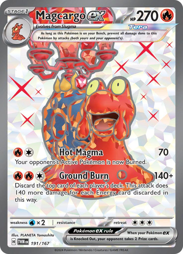 Magcargo ex (191/167) [Scarlet & Violet: Twilight Masquerade] - Pokémon