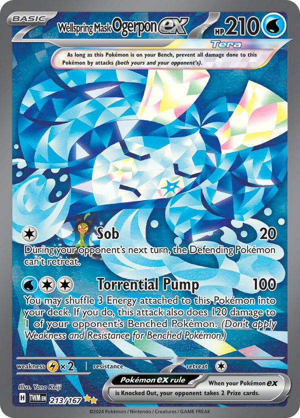 Wellspring Mask Ogerpon ex (213/167) [Scarlet & Violet: Twilight Masquerade] - Pokémon